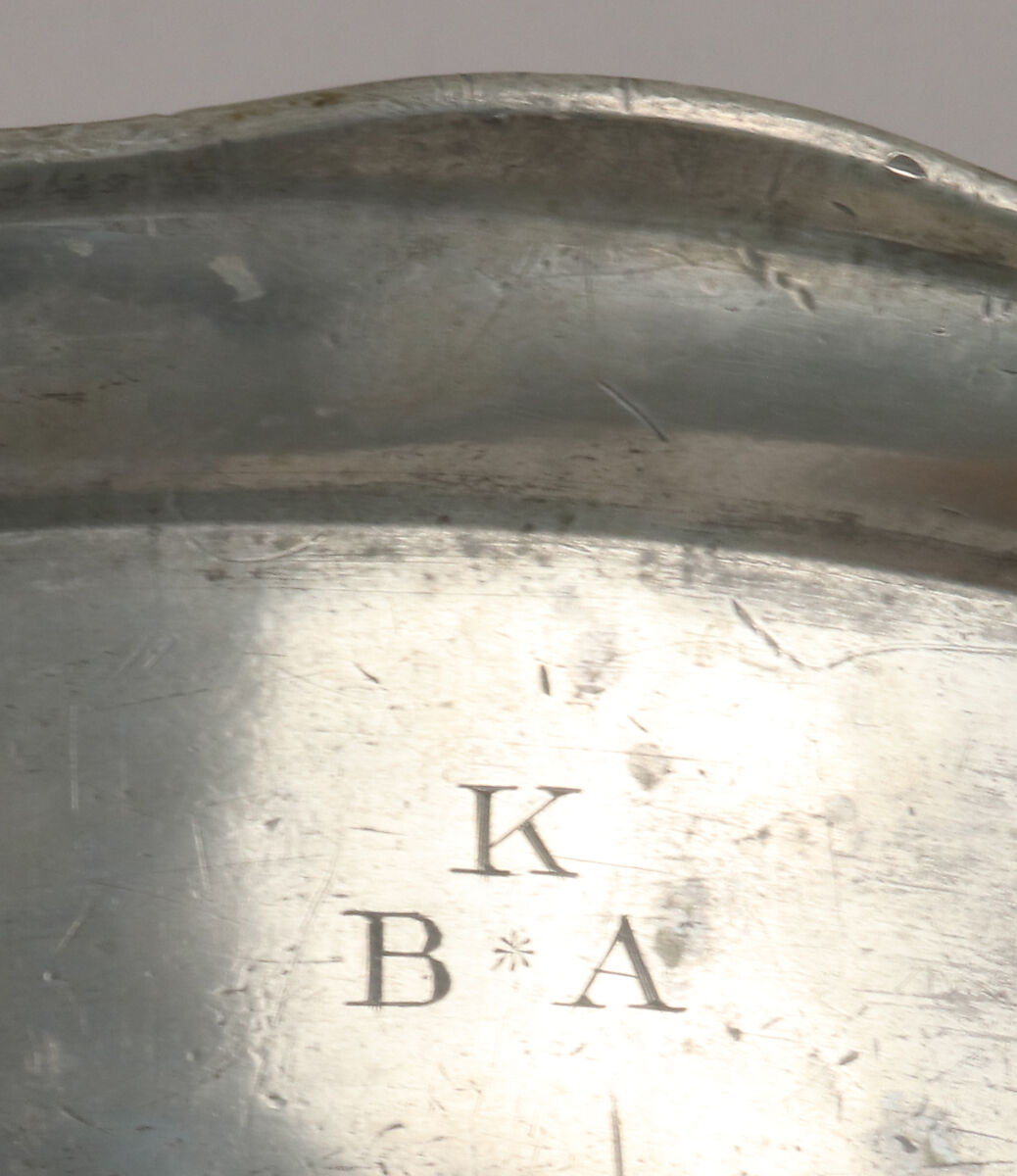 Bowl (one of a pair), Pewter, French