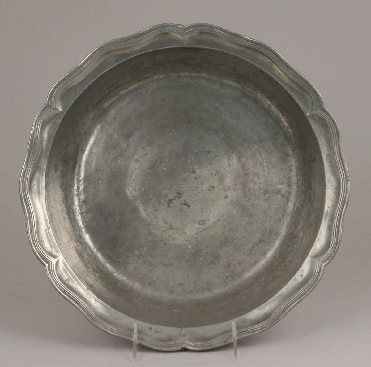 Bowl (one of a pair), Pewter, French 