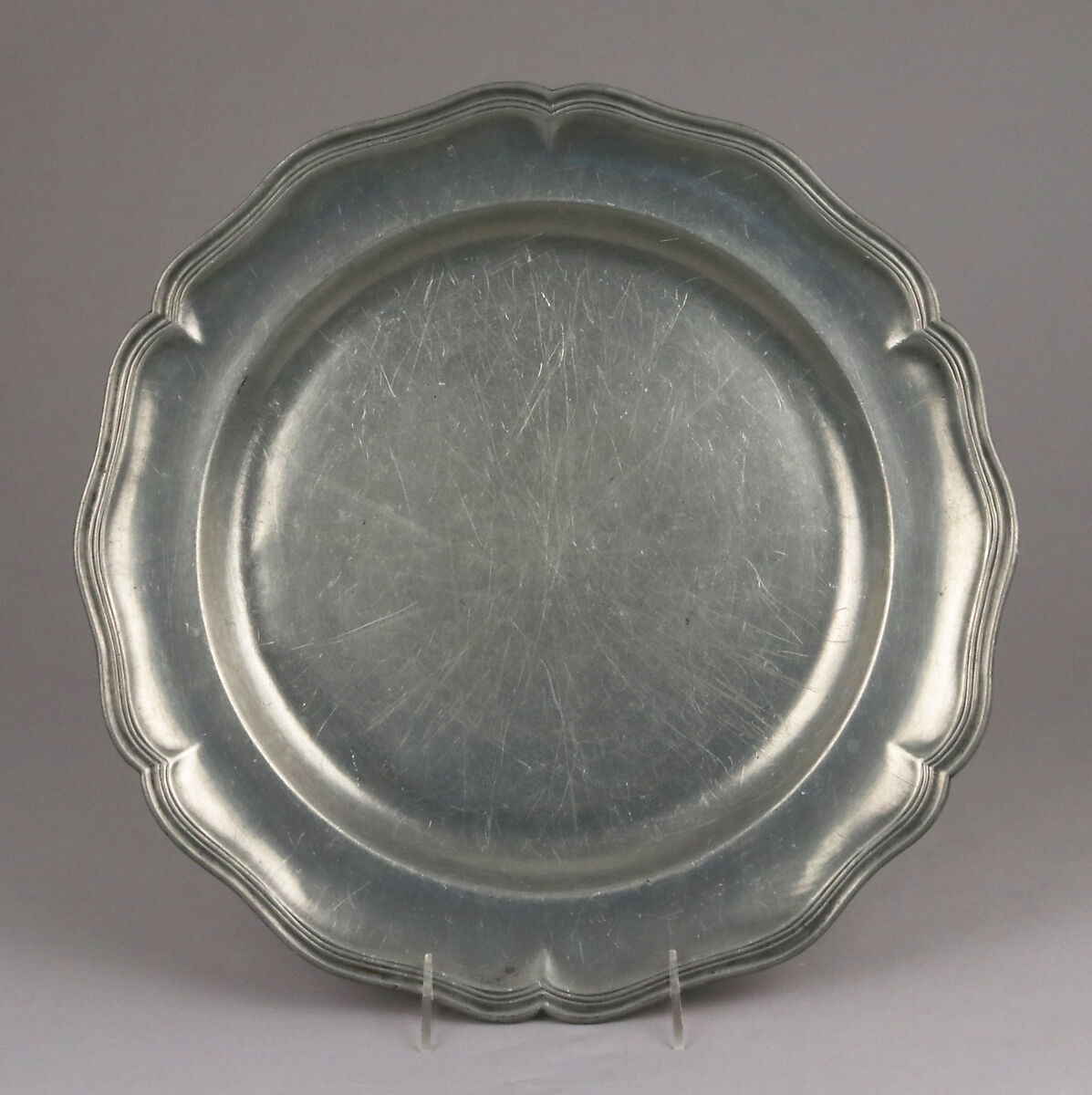 Dish, Pewter, probably Dutch 