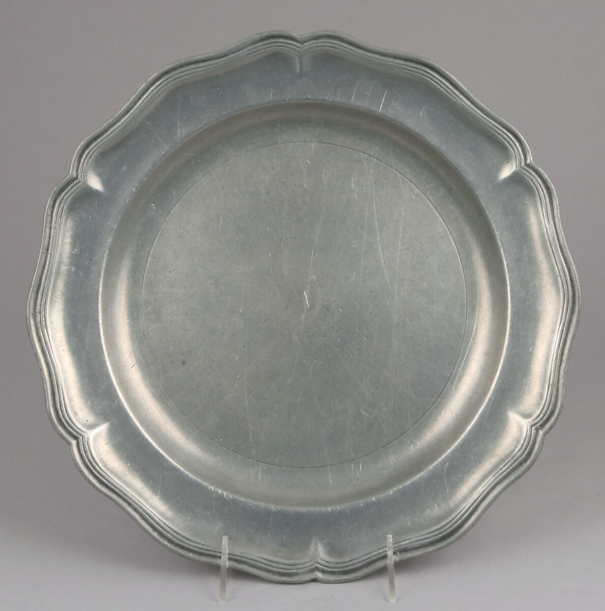 Dish, Jean Louis Peuty (French, born 1784, master 1818), Pewter, French, Béthune 