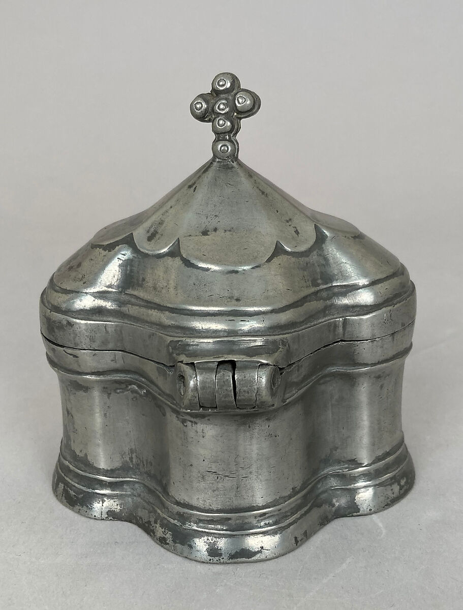 Chrismatory (?), Pewter, French