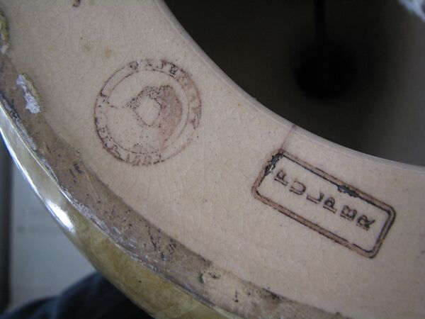 Table lamp, Fulper Pottery Company (1899–1935), Stoneware, leaded glass, American