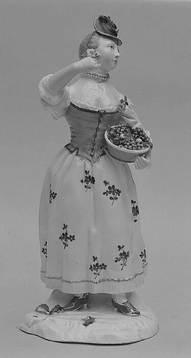 Gardener's companion (one of a pair), Fulda Pottery and Porcelain Manufactory (German, 1764–1789), Hard-paste porcelain, German, Fulda 