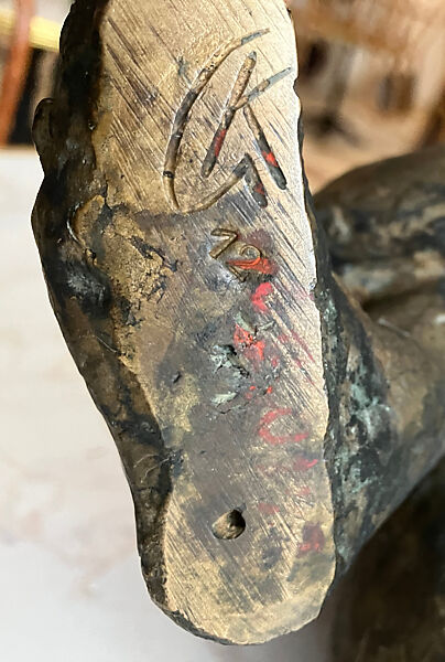 Seated statuette, Georg Kolbe (German, Waldheim 1877–1947 Berlin), Bronze, German, Berlin