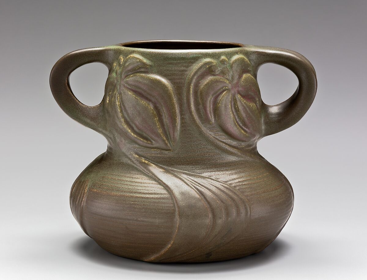 Vase, Van Briggle Pottery Company (1901–present), Earthenware, American 