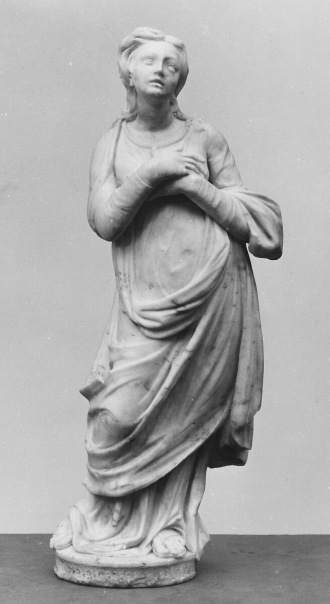 Hope, Niccolò Fiorentino (Niccolò di Forzore Spinelli) (Italian, Florence 1430–1514 Florence), Marble, Italian, Venice