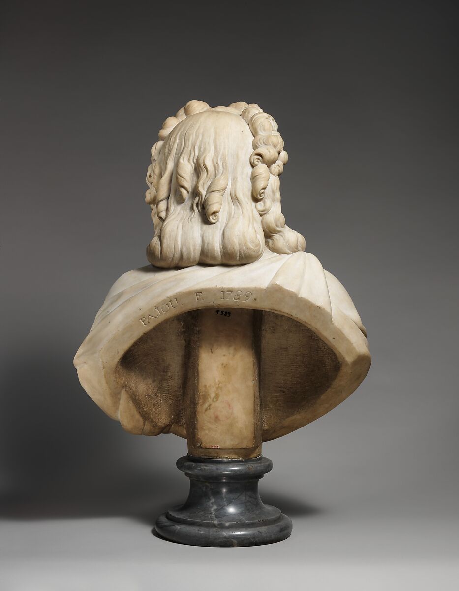 Madame de Wailly, née Adélaïde-Flore Belleville (1765–1838), Augustin Pajou (French, Paris 1730–1809 Paris), Bust: marble; base: grey marble, French, Paris