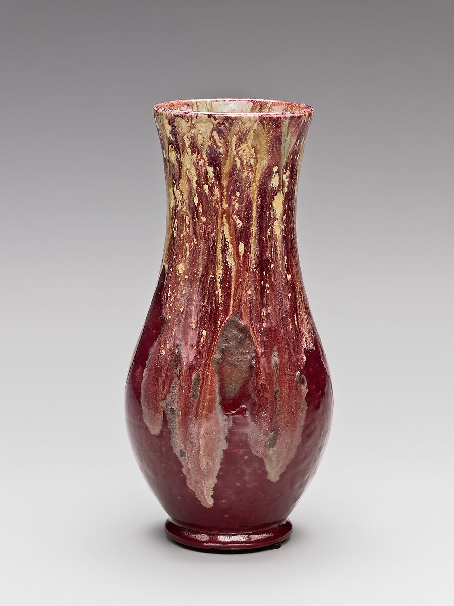 Vase, William J. Walley (1852–1919), Stoneware, American 