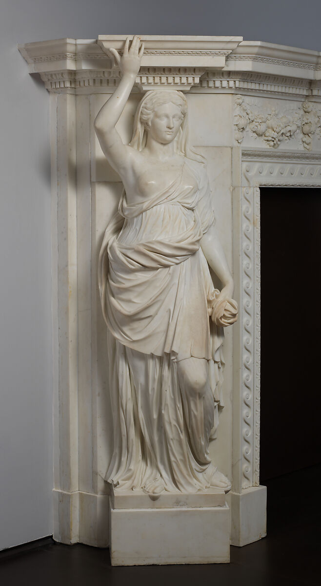 Mantelpiece from Chesterfield House, London, Attributed to John Michael Rysbrack (Flemish, Antwerp 1694–1770 London), Marble, British