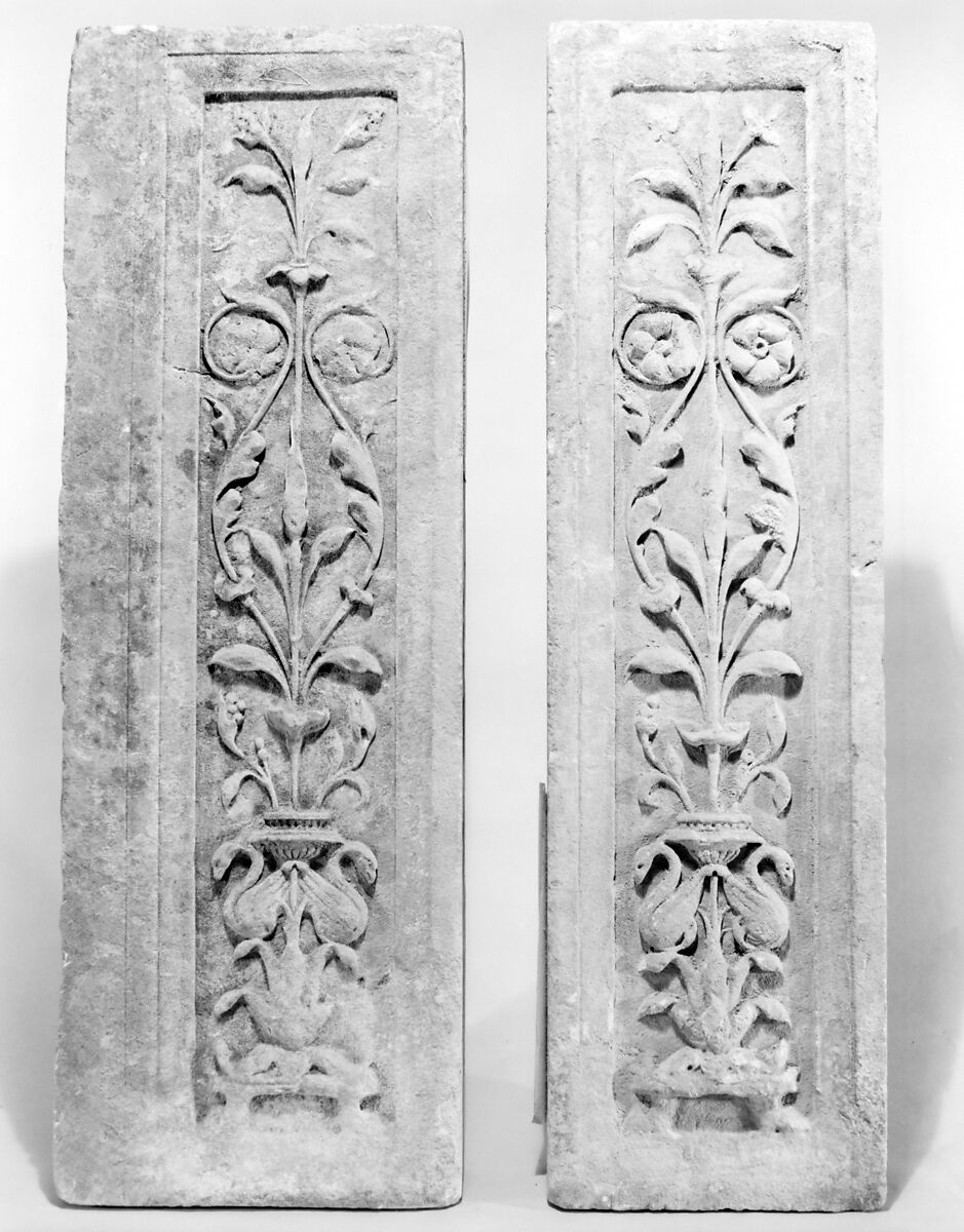 Cantoria, Travertine, iron, Central Italian