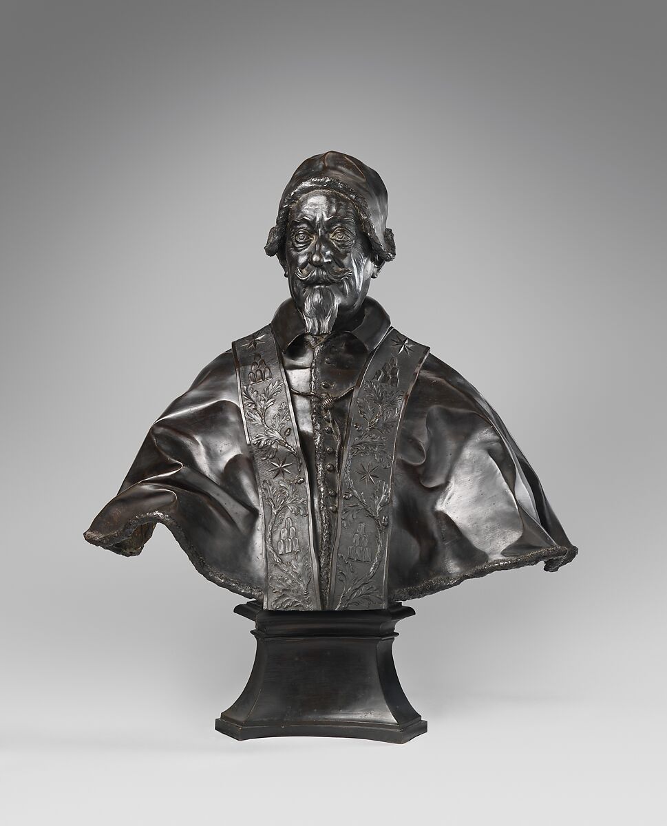 Pope Alexander VII (Fabio Chigi, 1599–1667; reigned 1655–67), Melchiorre Cafà  Maltese, Bronze, Italian, Rome