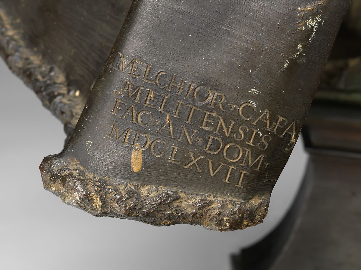 Pope Alexander VII (Fabio Chigi, 1599–1667; reigned 1655–67), Melchiorre Cafà (Maltese, 1638–1667), Bronze, Italian, Rome