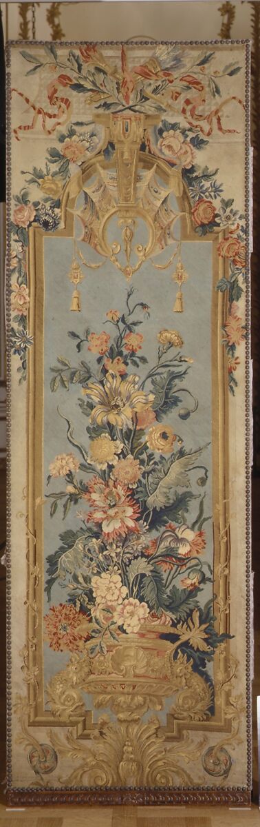Screen, Silk and wool, French