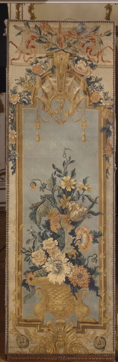 Screen, Silk and wool, French