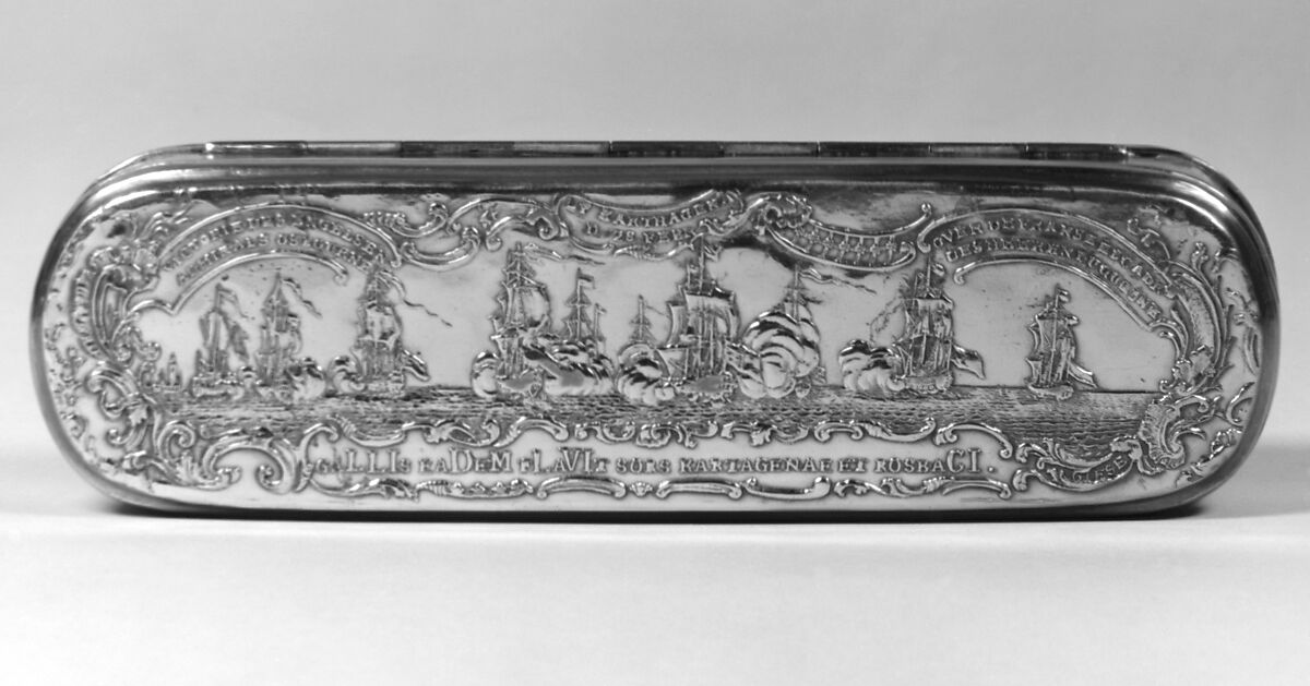 Tobacco box, Johann Heinrich Giese (1716–1761, active 1756), Brass, copper, German, Iserlohn