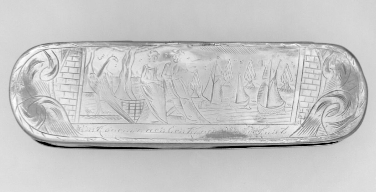 Tobacco box, Brass, copper, Dutch