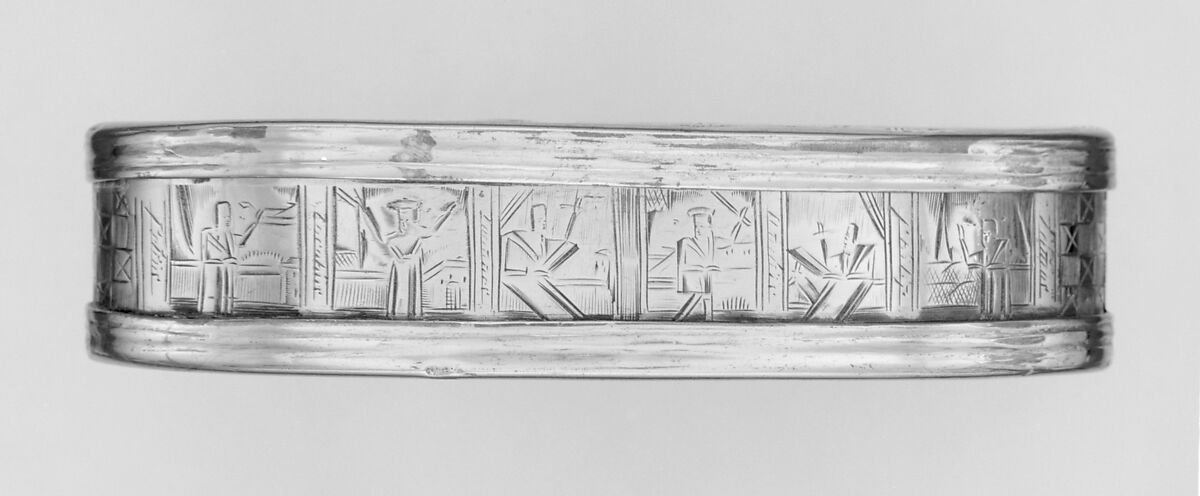 Tobacco box, Brass, copper, Dutch