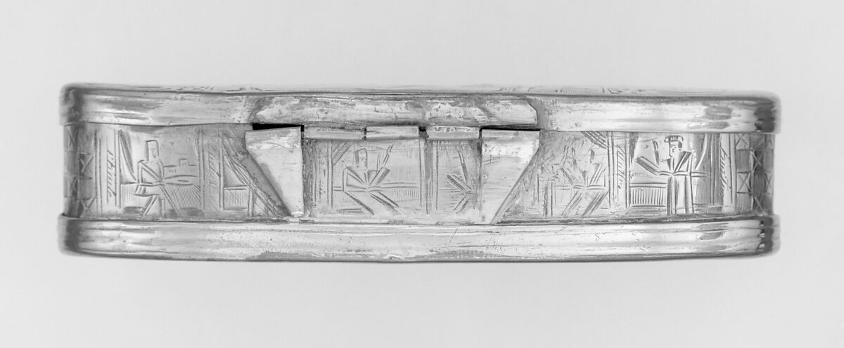 Tobacco box, Brass, copper, Dutch