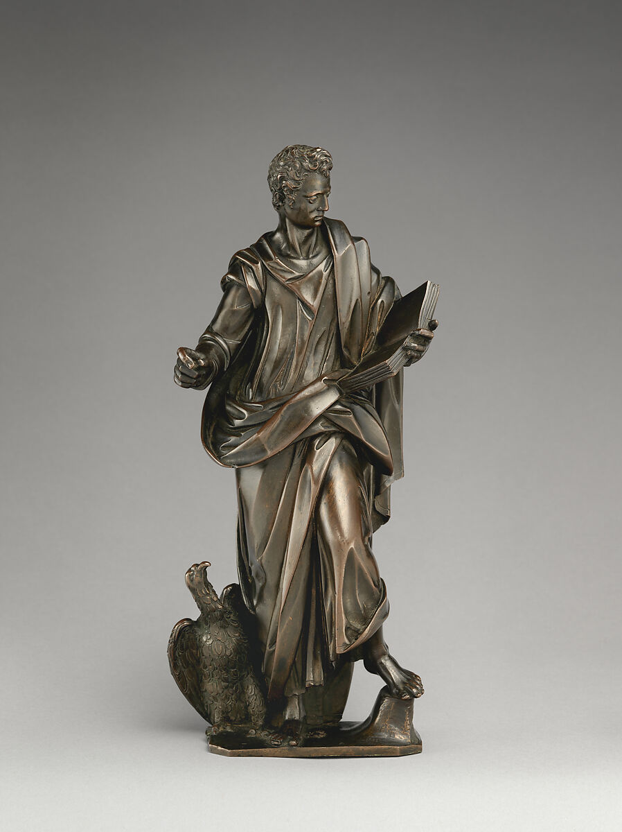 Saint John, Model and bronze cast by Antonio Susini (Italian, 1558–1624 Florence), Bronze, Italian, Florence 