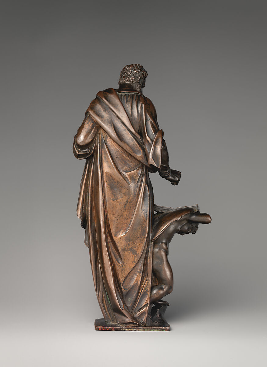 Saint Matthew, Model and cast by Antonio Susini (Italian, 1558–1624 Florence), Bronze, Italian, Florence