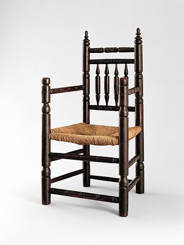 Spindle-back armchair
