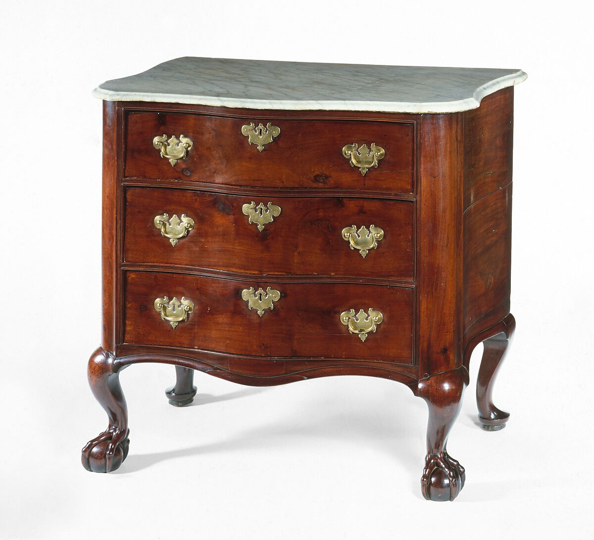 Chest of Drawers, Attributed to John Goddard (1724–1785), Mahogany, white pine, chestnut, American 