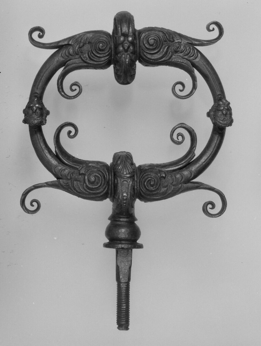 Door knocker, Iron, German 
