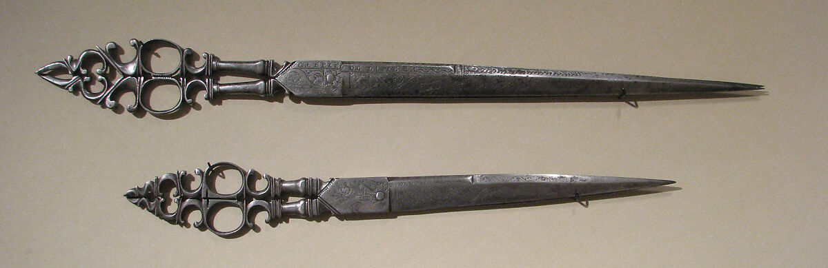 Scissors, Gabriel de la Vega (active Albacete), Steel, Spanish, Albacete