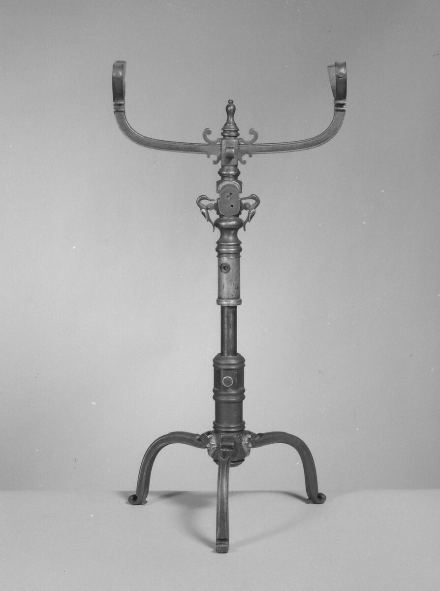 Telescope stand, Iron, brass, Flemish or Dutch 