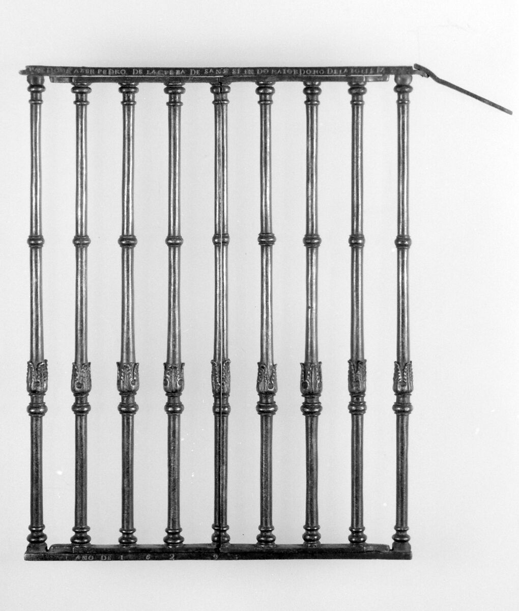 Part of a confessional grille, Iron, Spanish 