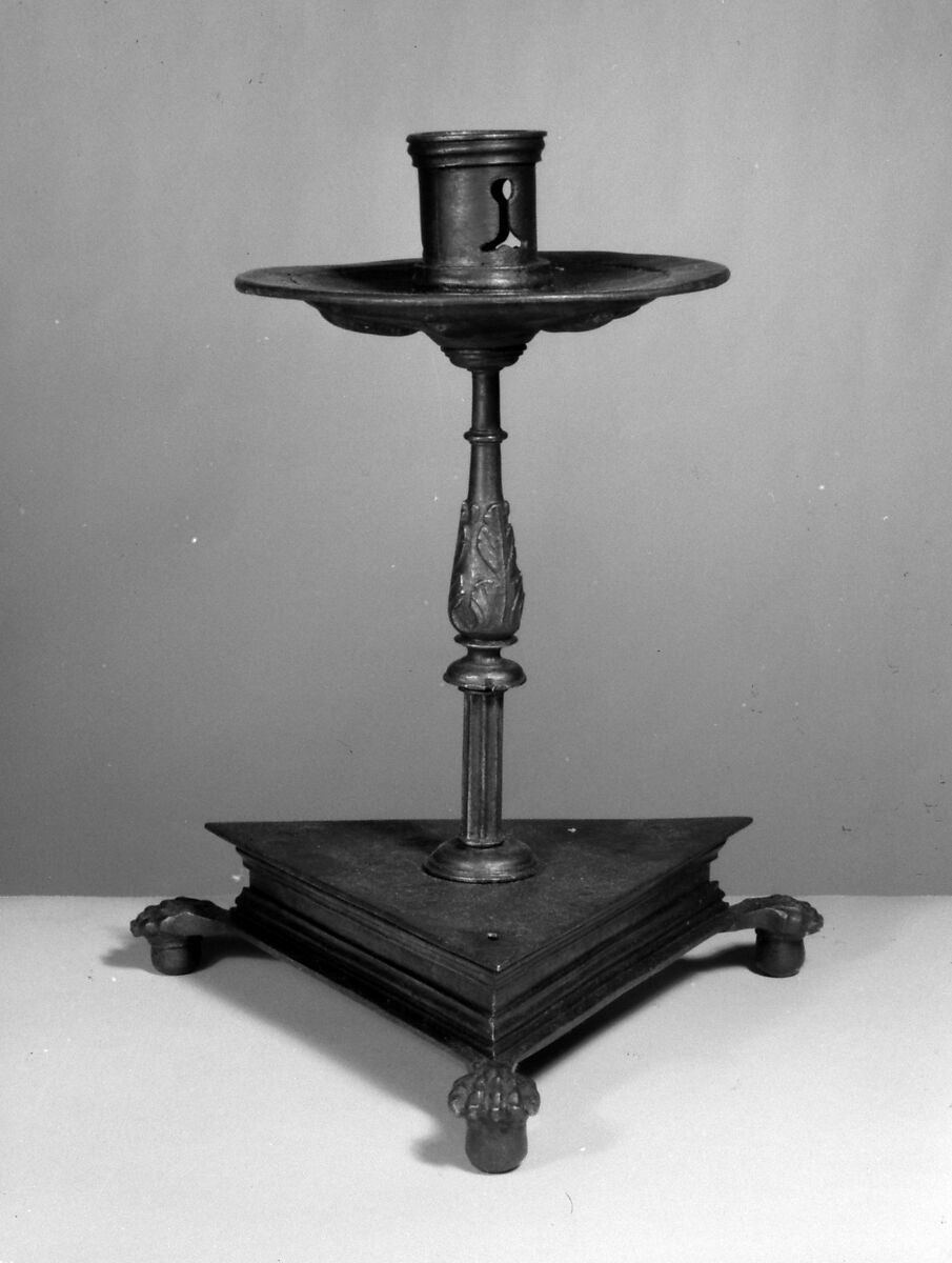 Pair of candlesticks, Iron, Italian