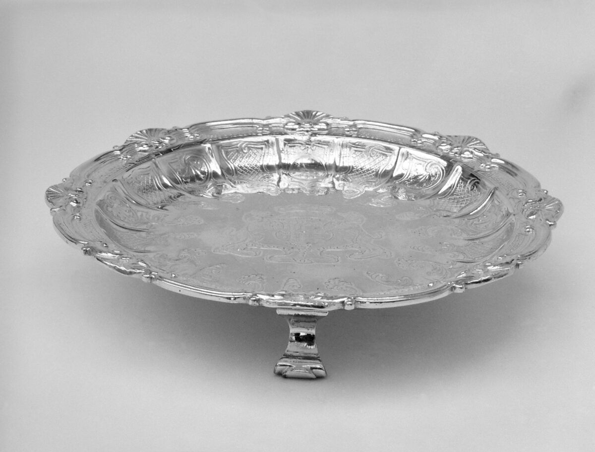 Centerpiece with cover and eight accessory dishes, Paul de Lamerie (British, 1688–1751, active 1712–51), Silver, British, London