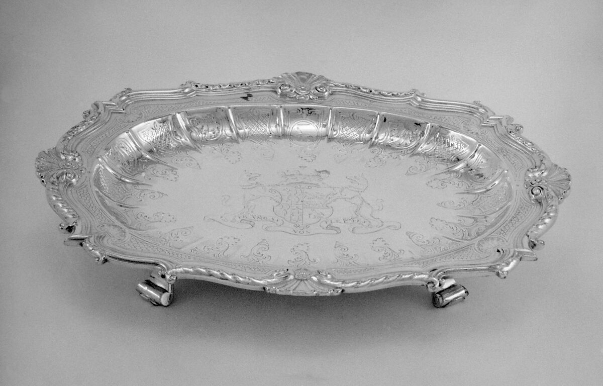 Centerpiece with cover and eight accessory dishes, Paul de Lamerie (British, 1688–1751, active 1712–51), Silver, British, London