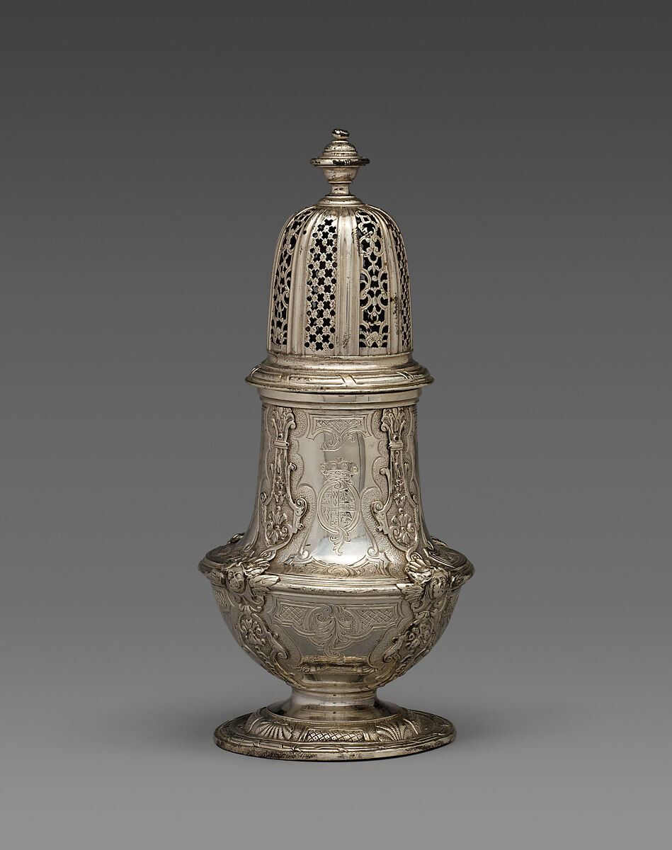 Set of four casters, Paul de Lamerie (British, 1688–1751, active 1712–51), Silver, British, London
