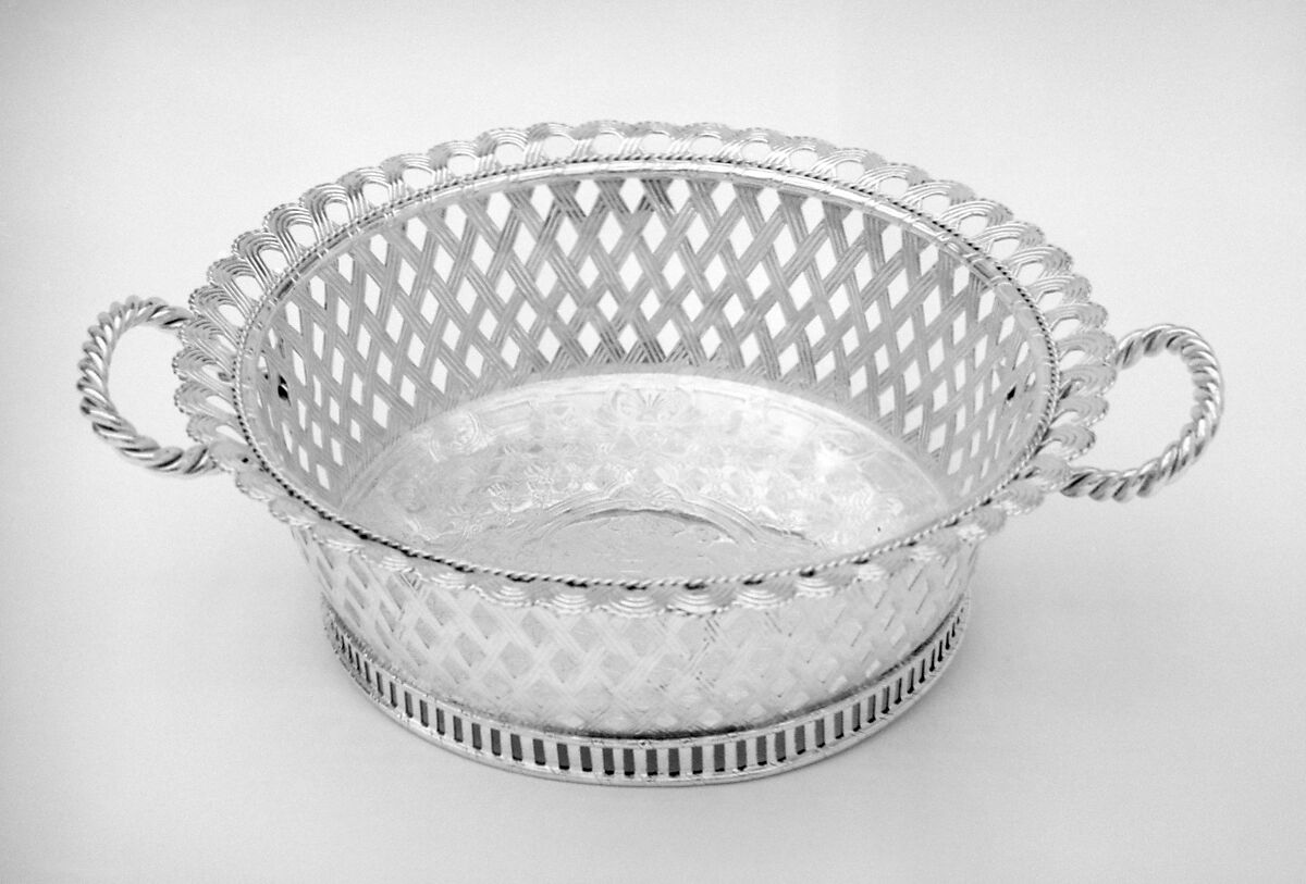 Basket (one of a pair), Paul de Lamerie (British, 1688–1751, active 1712–51), Silver, British, London 