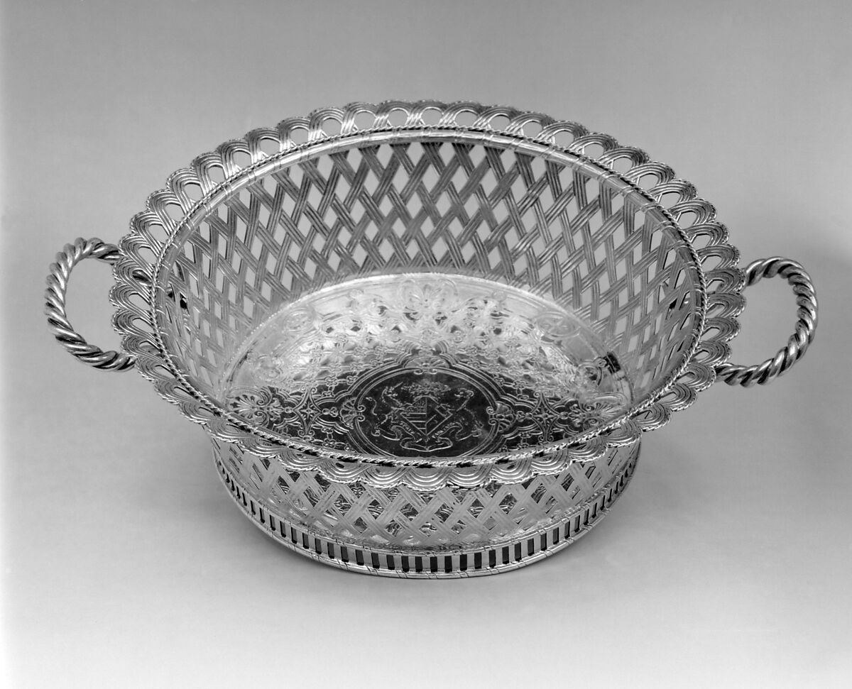 Basket (one of a pair), Paul de Lamerie (British, 1688–1751, active 1712–51), Silver, British, London 