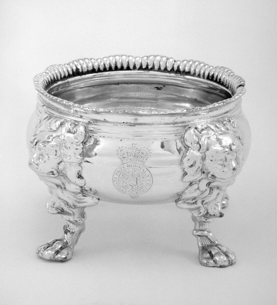 Set of four saltcellars, Paul de Lamerie (British, 1688–1751, active 1712–51), Silver, British, London