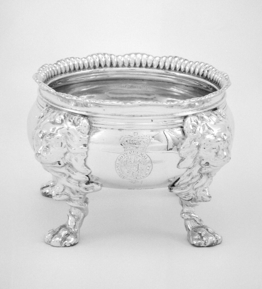 Set of four saltcellars, Paul de Lamerie (British, 1688–1751, active 1712–51), Silver, British, London