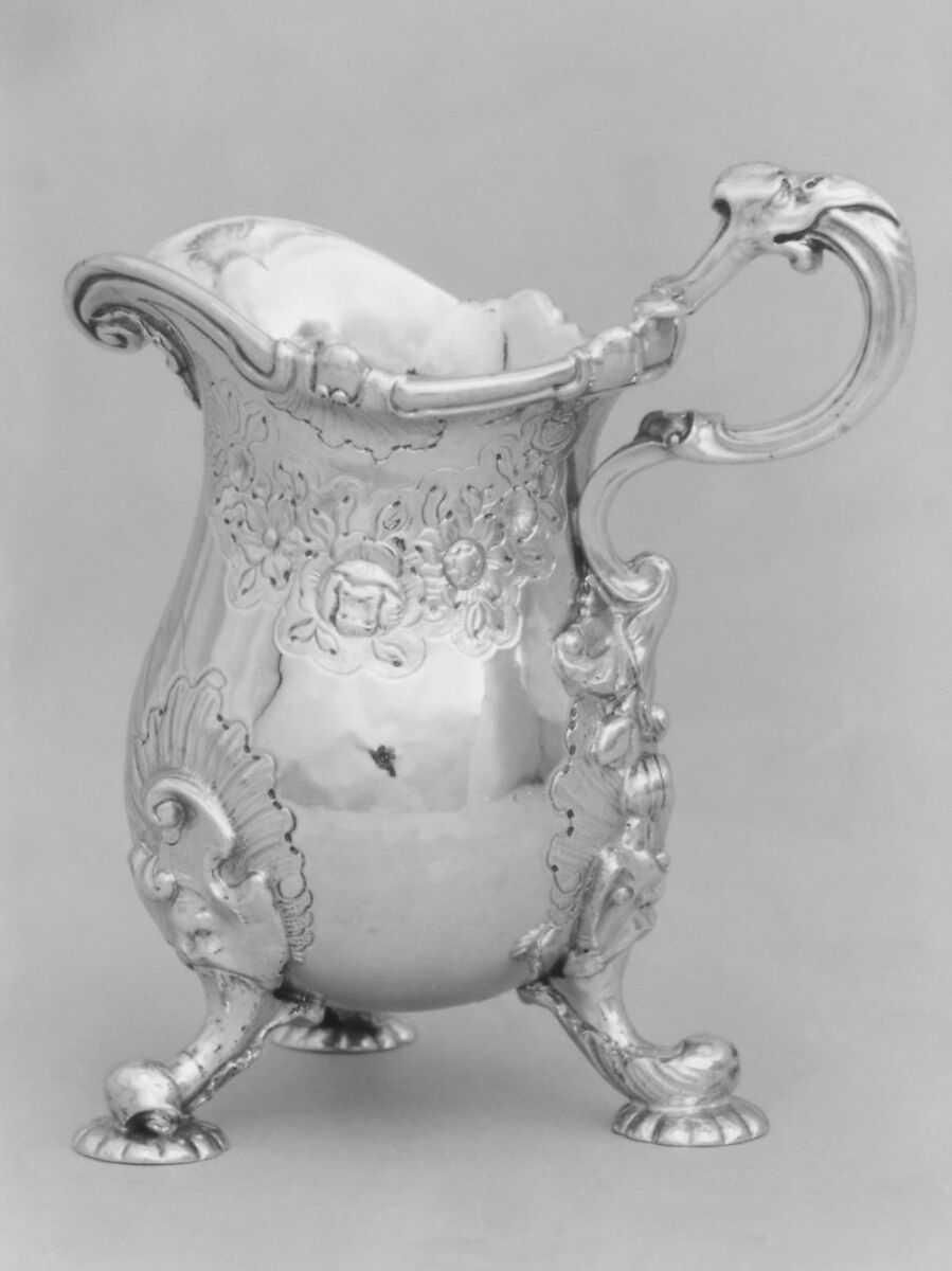 Cream jug, Paul de Lamerie (British, 1688–1751, active 1712–51), Silver, British, London 