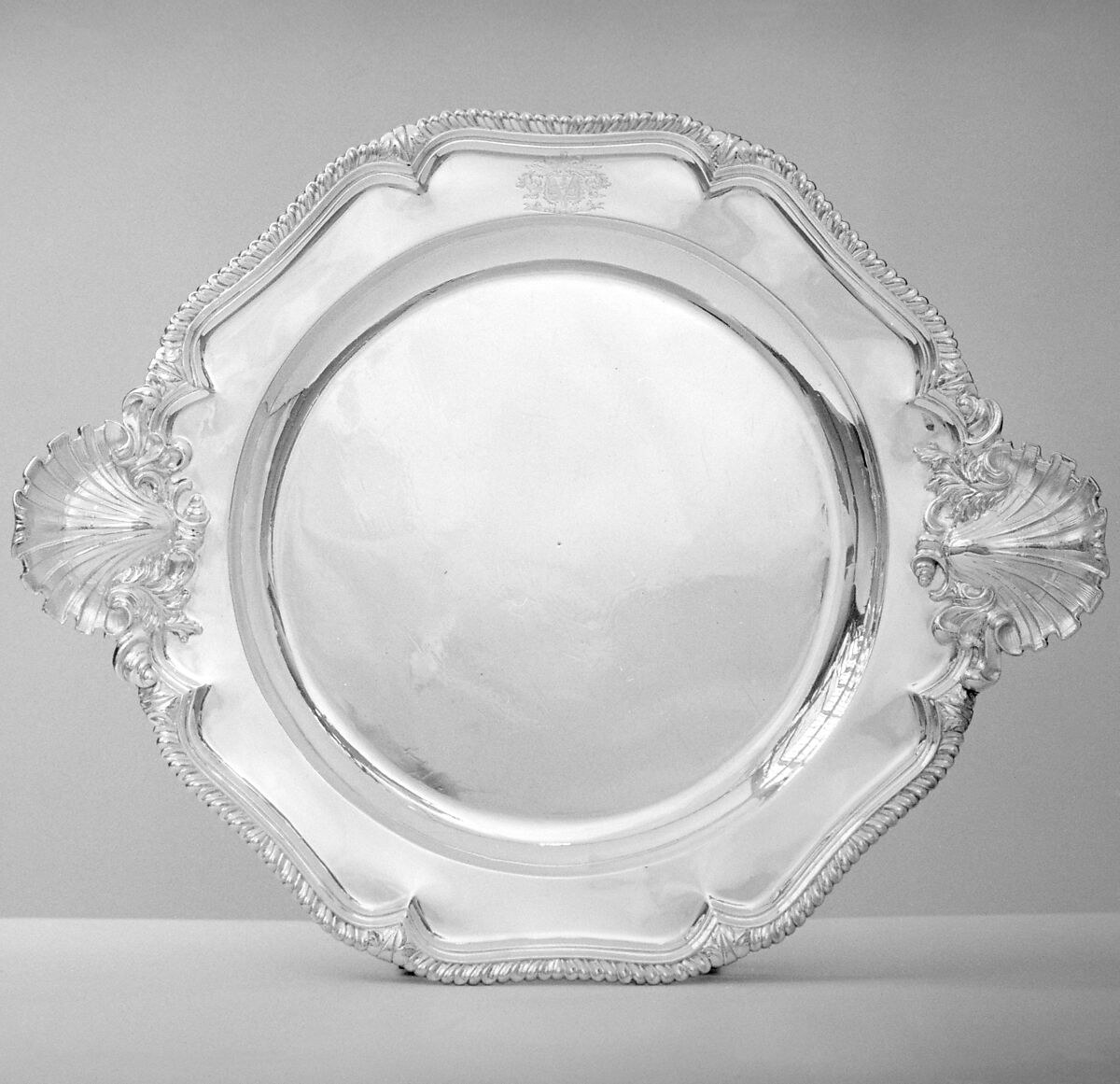 Dish (one of a graduated set of seven), Paul de Lamerie (British, 1688–1751, active 1712–51), Silver, British, London 