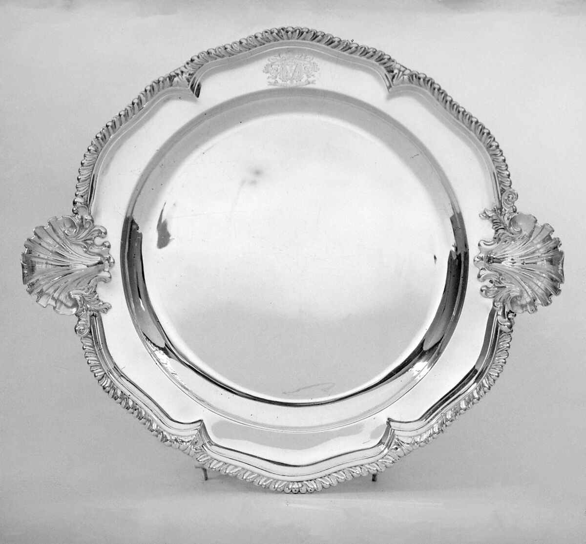 Dish (one of a graduated set of seven), Paul de Lamerie (British, 1688–1751, active 1712–51), Silver, British, London 