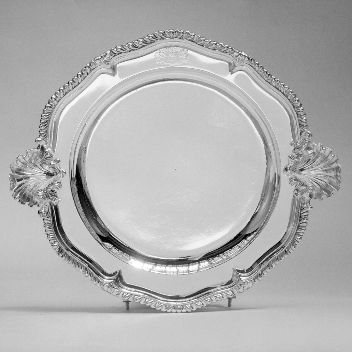 Dish (one of a graduated set of seven), Paul de Lamerie (British, 1688–1751, active 1712–51), Silver, British, London 