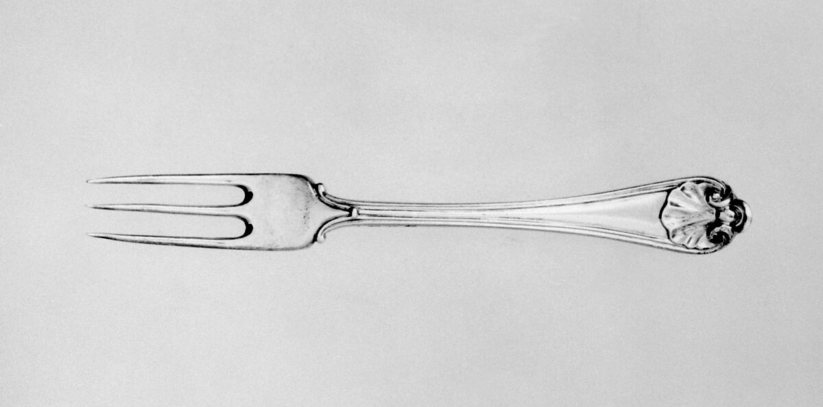 Six forks, Paul de Lamerie (British, 1688–1751, active 1712–51), Silver gilt, British, London 