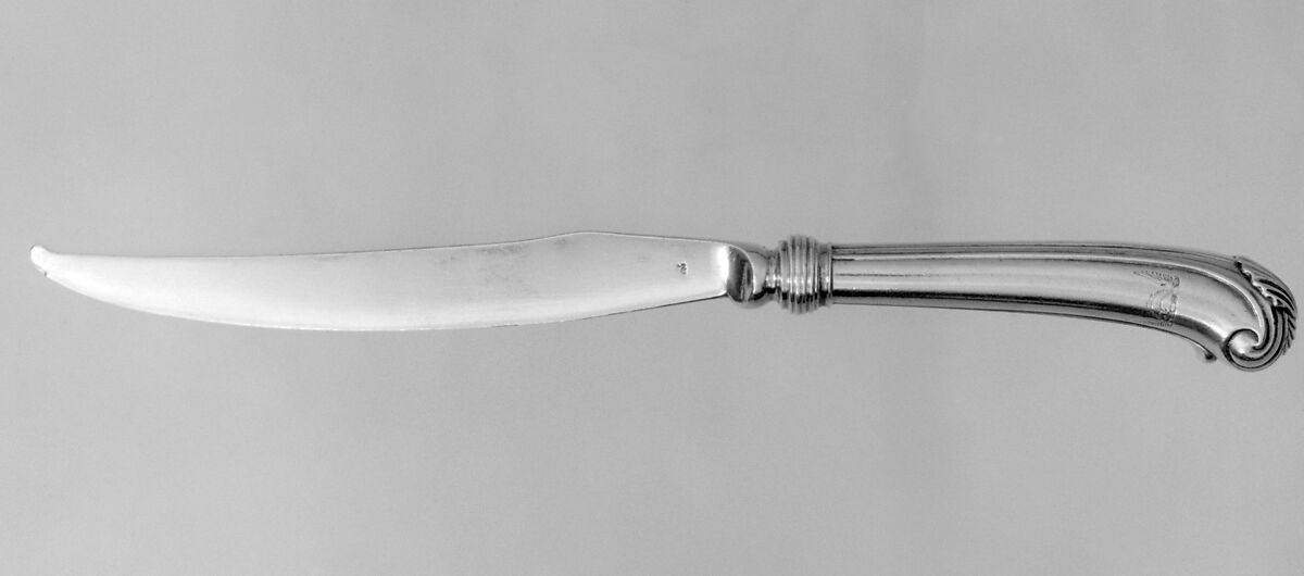 Six knives, Paul de Lamerie (British, 1688–1751, active 1712–51), Silver gilt, British, London