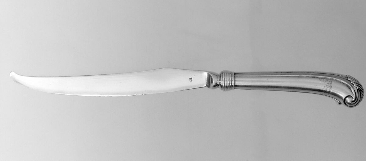 Six knives, Paul de Lamerie (British, 1688–1751, active 1712–51), Silver gilt, British, London