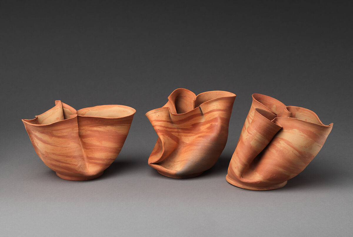 Bowl, George E. Ohr (American, Biloxi, Mississippi 1857–1918  Biloxi, Mississippi), Earthenware, American