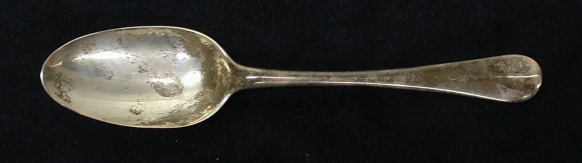 Spoon, David Willaume I (British, 1658–1741), Silver, British, London 