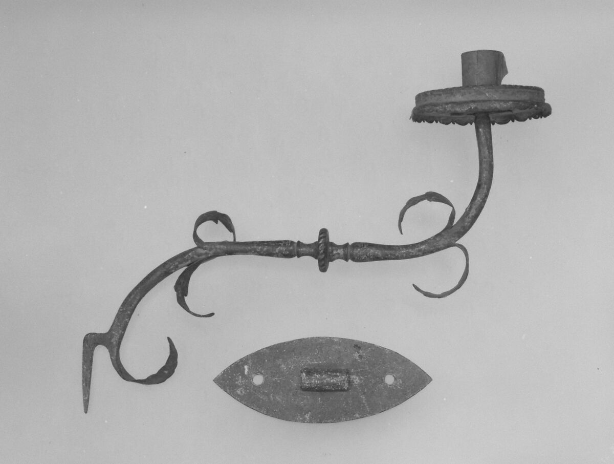 Set of six sconces, Iron, probably Italian