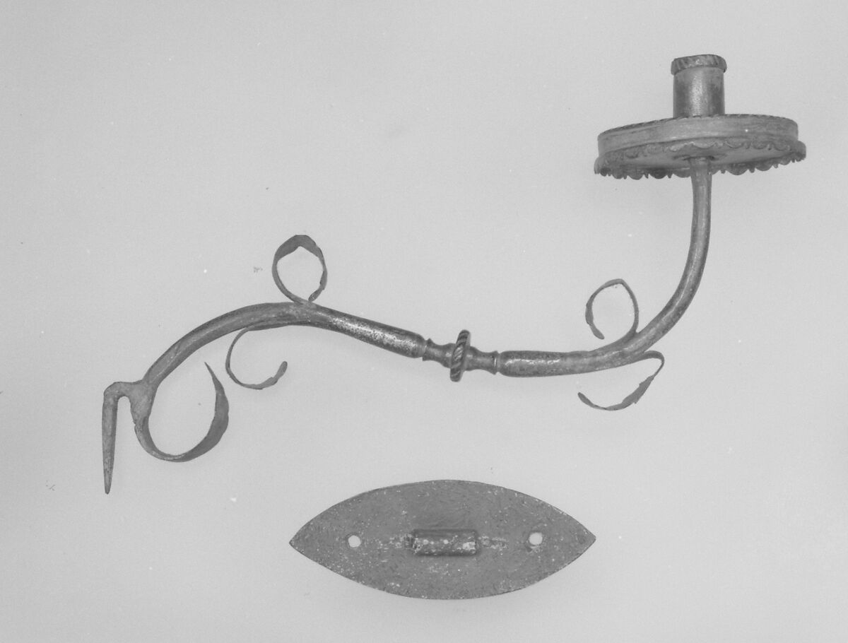 Set of six sconces, Iron, probably Italian