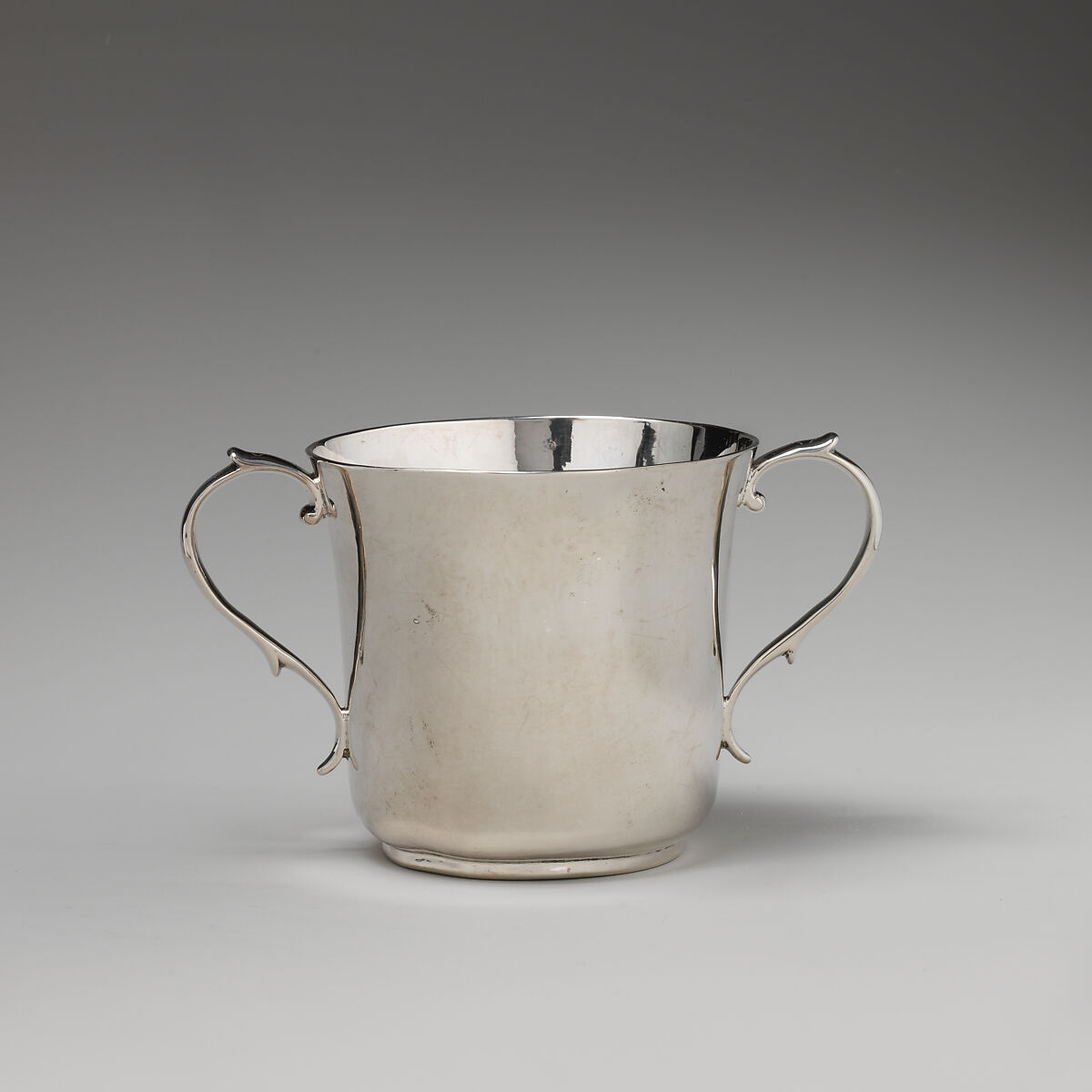 Two-handled cup, R. M., London (ca. 1651–1662), Silver, British, London 